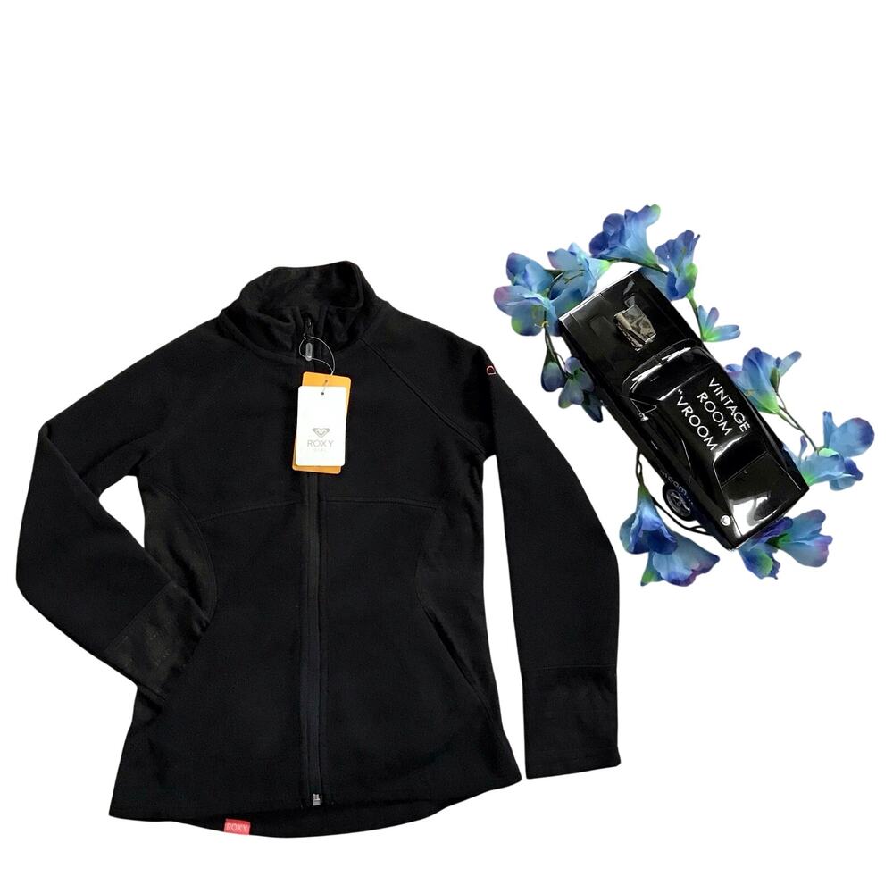 Roxy NWT Full Zip Fleece Jacket Girls S (8)